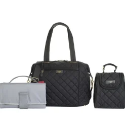 Storksak Pusletasker*Pusletaske - Stevie Quilt - Sort