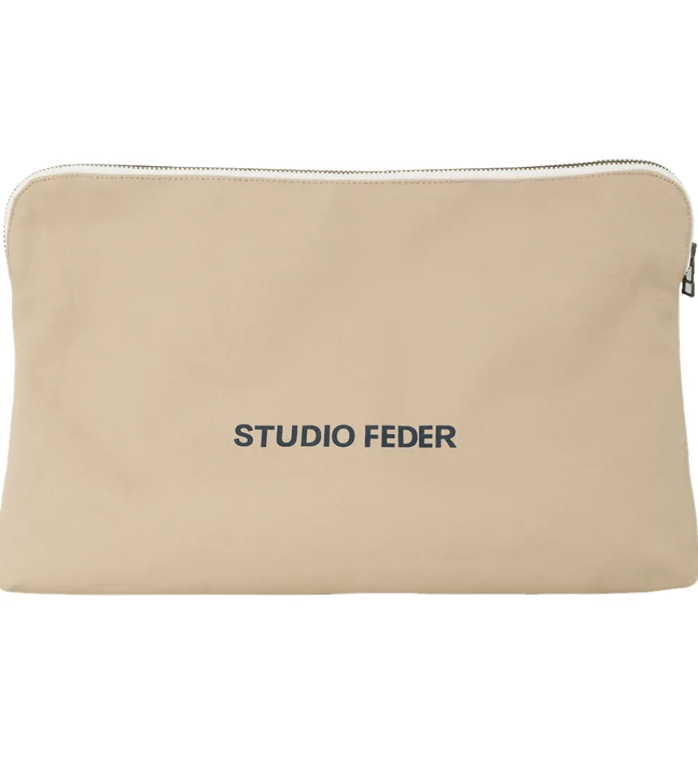 Studio Feder Toilettasker|Toilettasker*Toilettaske - Celia - Canvas - Sand Beige