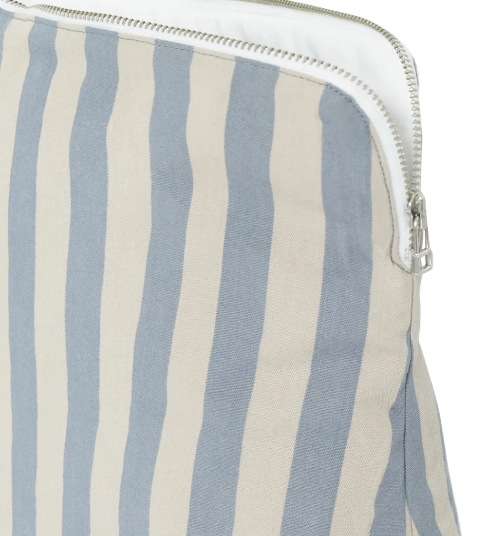 Studio Feder Toilettasker|Toilettasker*Toilettaske - Celia - Cotton - Pale Blue Stripe