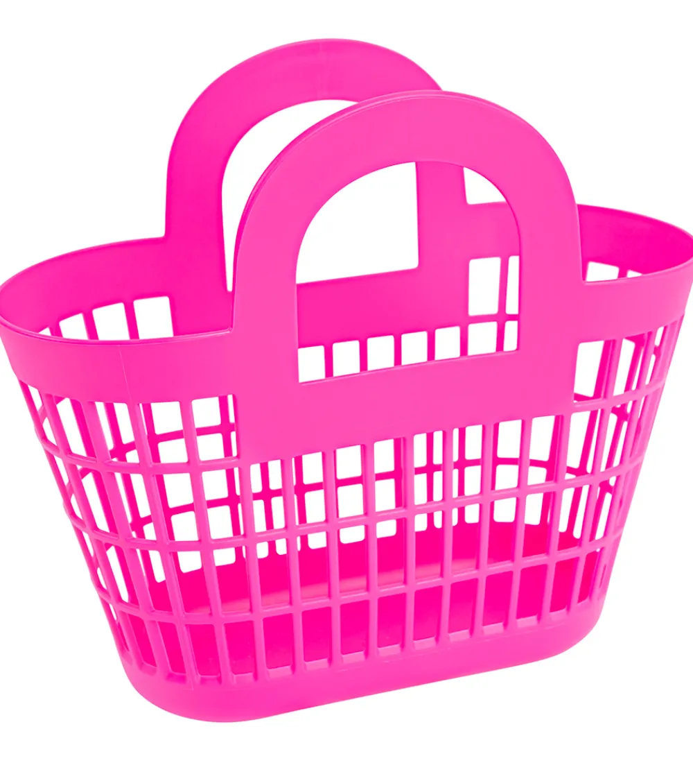 Sun Jellies Kurve|Shoppers*Kurv - 17x30x33 cm - Rosie - Berry Pink