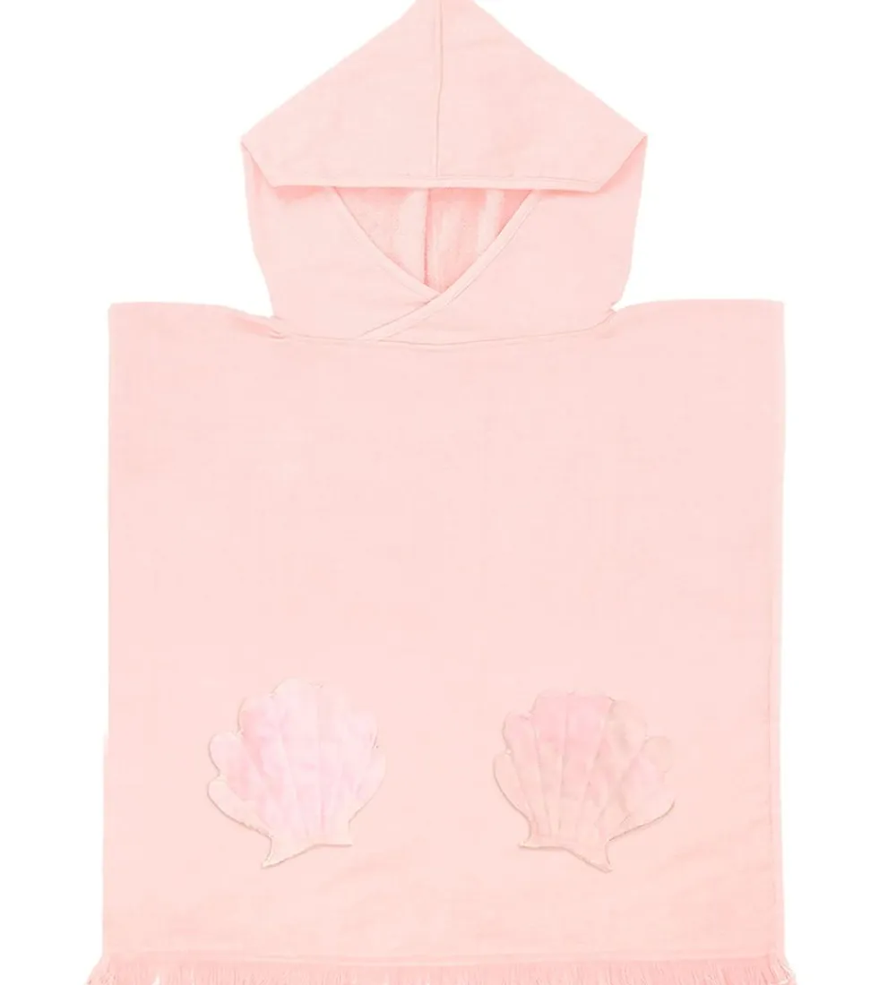 Babyhåndklæde- Og Poncho|Håndklæder-SunnyLife Badeponcho - 62x63 cm - Mermaid - Rosa