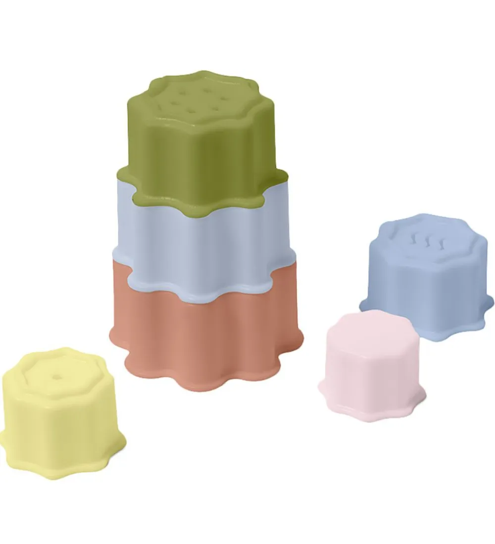 Stablelegetøj-SunnyLife Stablekopper - Silicone Stacking Cups