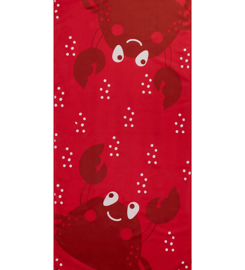 Swim Essentials Håndklæder|Håndklæder*Håndklæde - Microfiber - 135x65 cm - Red Crab