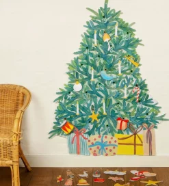 Wallsticker|Julekalender-Thats Mine That's Mine Julekalender m. 24 Juleophæng - Felt Christmas Tree