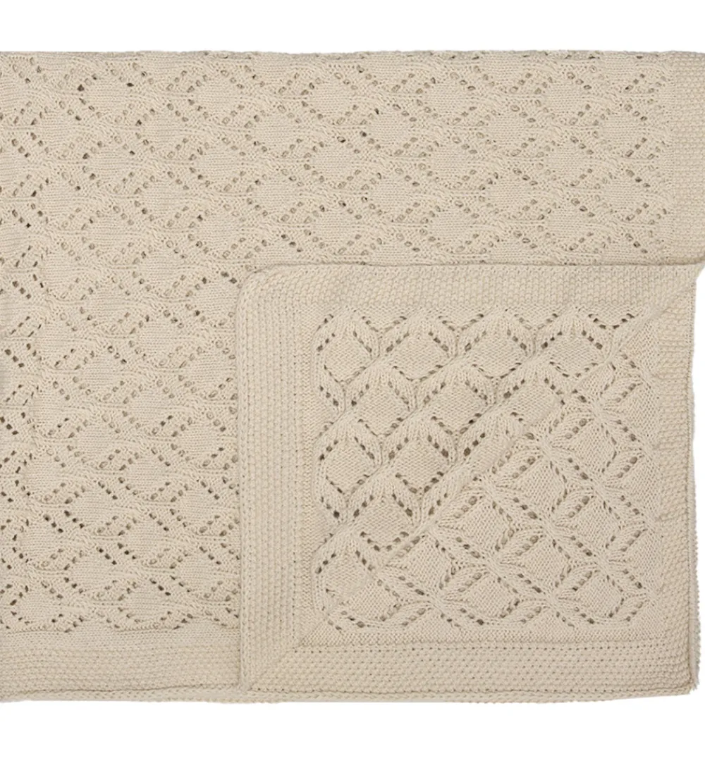 Thats Mine Tæpper*That's Mine Tæppe - Kala Knitted - 85x85 cm - Birch