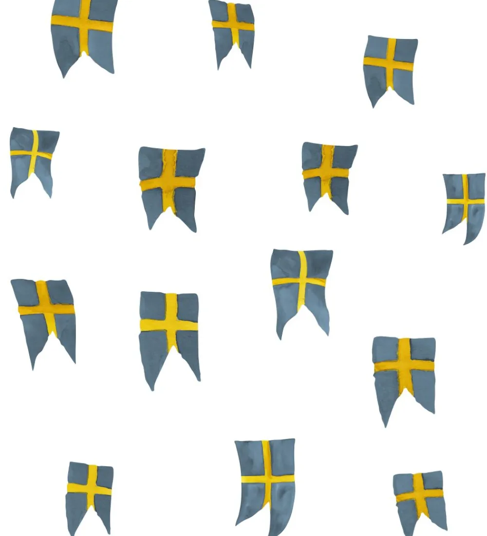 Wallsticker-Thats Mine That's Mine Wallstickers - 14 stk - Svensk Flag