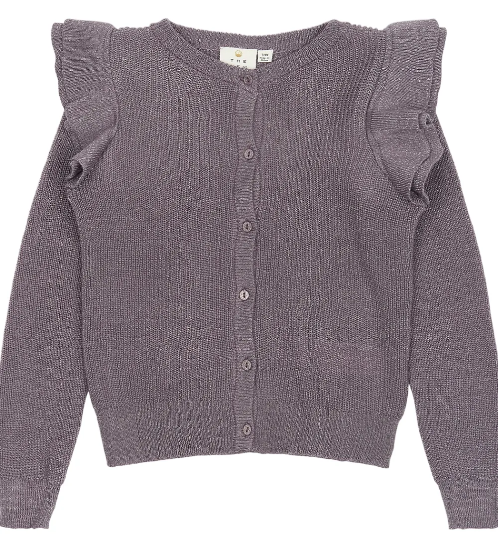 The New Striktrøjer*Cardigan - Strik - TnPerla - Gray Ridge m. Glimmer