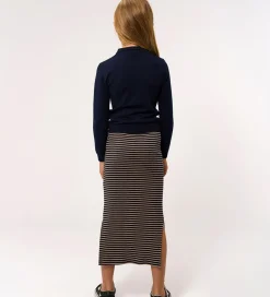 Nederdele-The New Nederdel - Rib - TnPriscilla - Navy Blazer Striped m. Gl