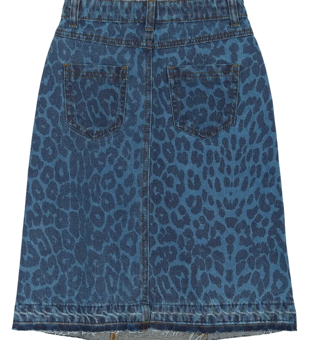 The New Nederdele*Nederdel - TnPrima - Mediun Blue Denim/Leo