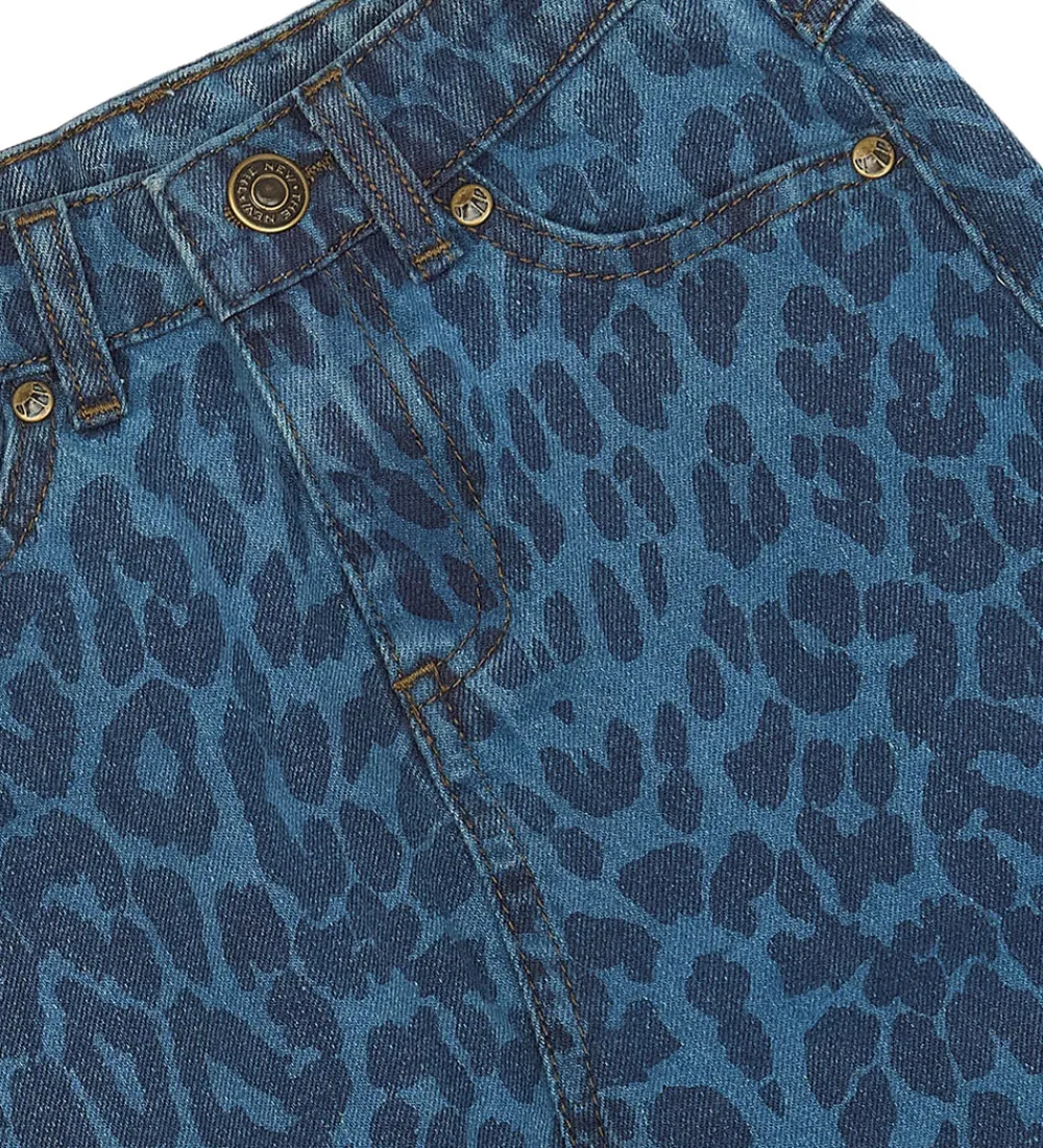 The New Nederdele*Nederdel - TnPrima - Mediun Blue Denim/Leo