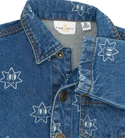 The New Skjorter*Siblings Denimjakke - TnstRipley - Medium Blue Denim AOP