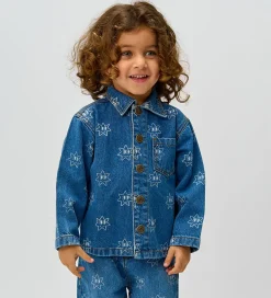 The New Skjorter*Siblings Denimjakke - TnstRipley - Medium Blue Denim AOP
