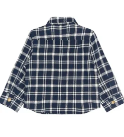 Skjorter-The New Siblings Skjorte - TnstRiggs - Flannel - Navy Blazer Che