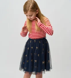 Nederdele-The New Tylnederdel - TnRudelle - Navy Blazer AOP