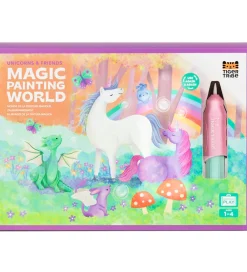 Skriveredskaber-Tiger Tribe Farvesæt - Magic Painting World - Unicorns & Friends