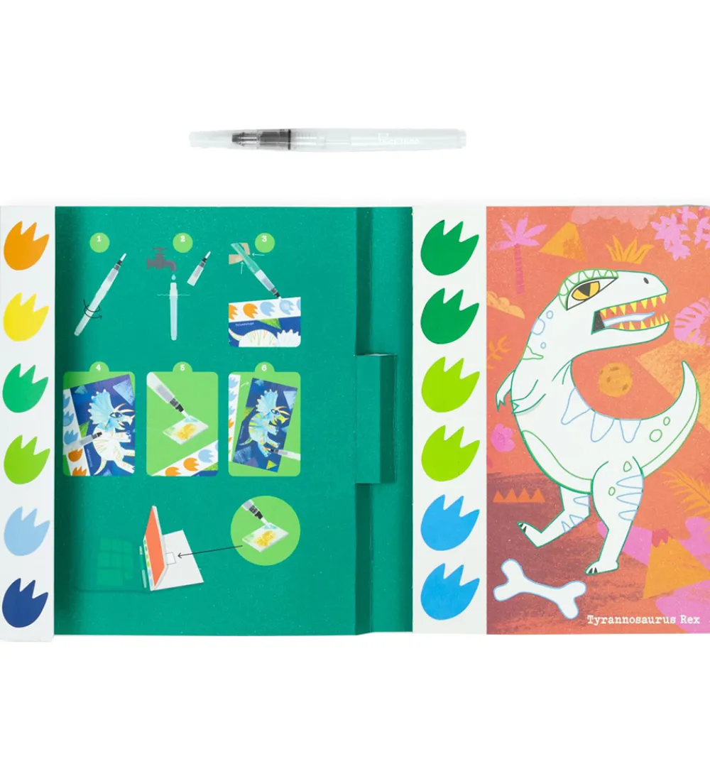 Skriveredskaber-Tiger Tribe Farvesæt - Paint A Picture Set - Dinosaurs