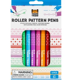 Tuscher Og Farver|Kreativ Leg-Tiger Tribe Tuscher - Roller Pattern Pens - 6 stk