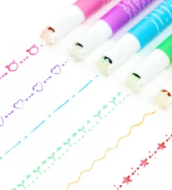 Tuscher Og Farver|Kreativ Leg-Tiger Tribe Tuscher - Roller Pattern Pens - 6 stk