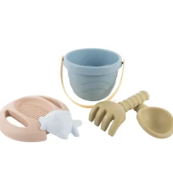 Dantoy Strandlegetøj*Tiny by BIO Plastic Spandsæt - 5 Dele - Blå