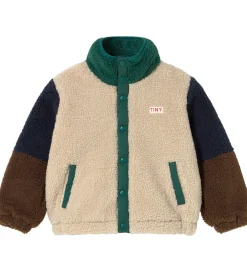 Fleece-Tiny Cottons Fleecejakke - Color Block Polar - Dark Green