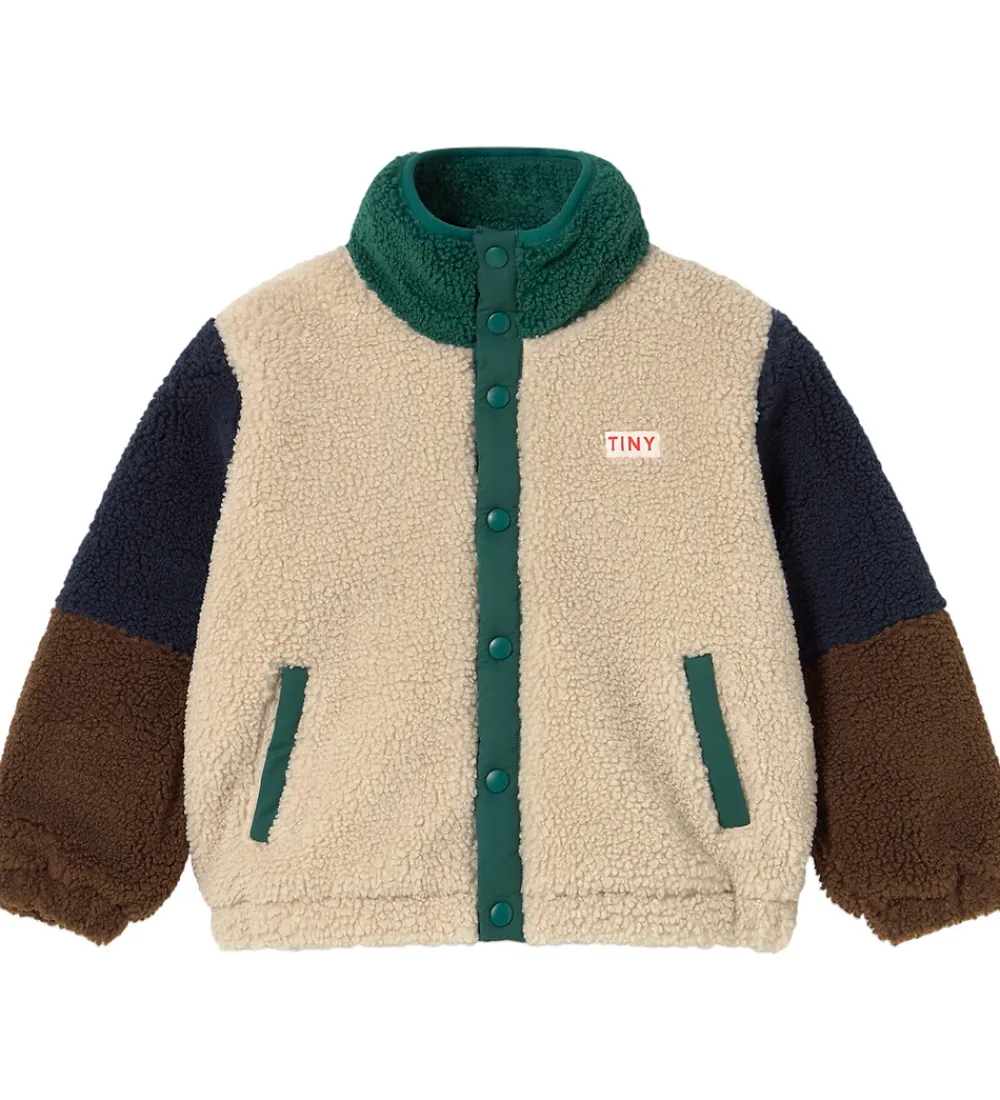 Fleece-Tiny Cottons Fleecejakke - Color Block Polar - Dark Green