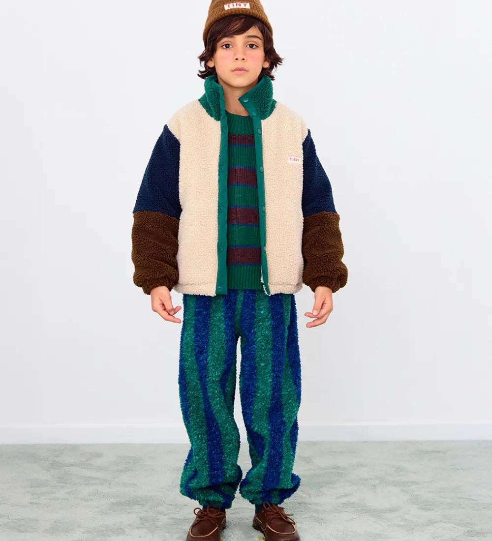 Fleece-Tiny Cottons Fleecejakke - Color Block Polar - Dark Green