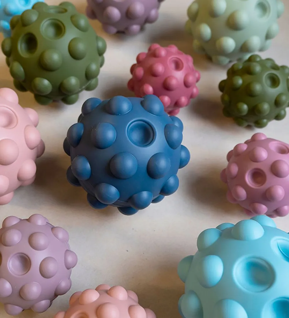 Bolde-Tiny Tot Bolde - Sensory Silcone Fidget Balls - 2-pak - 7 cm - G