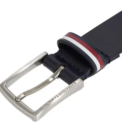 Bælter-Tommy Hilfiger Bælte - Leather Belt - Navy Blue
