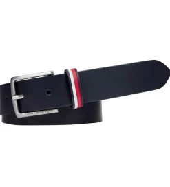 Tommy Hilfiger Bælter*Bælte - Leather - Space Blue