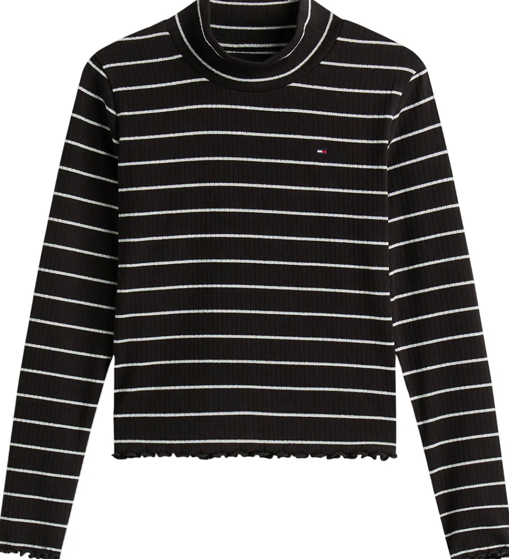 Tommy Hilfiger Bluser*Bluse - Mock Neck - Black