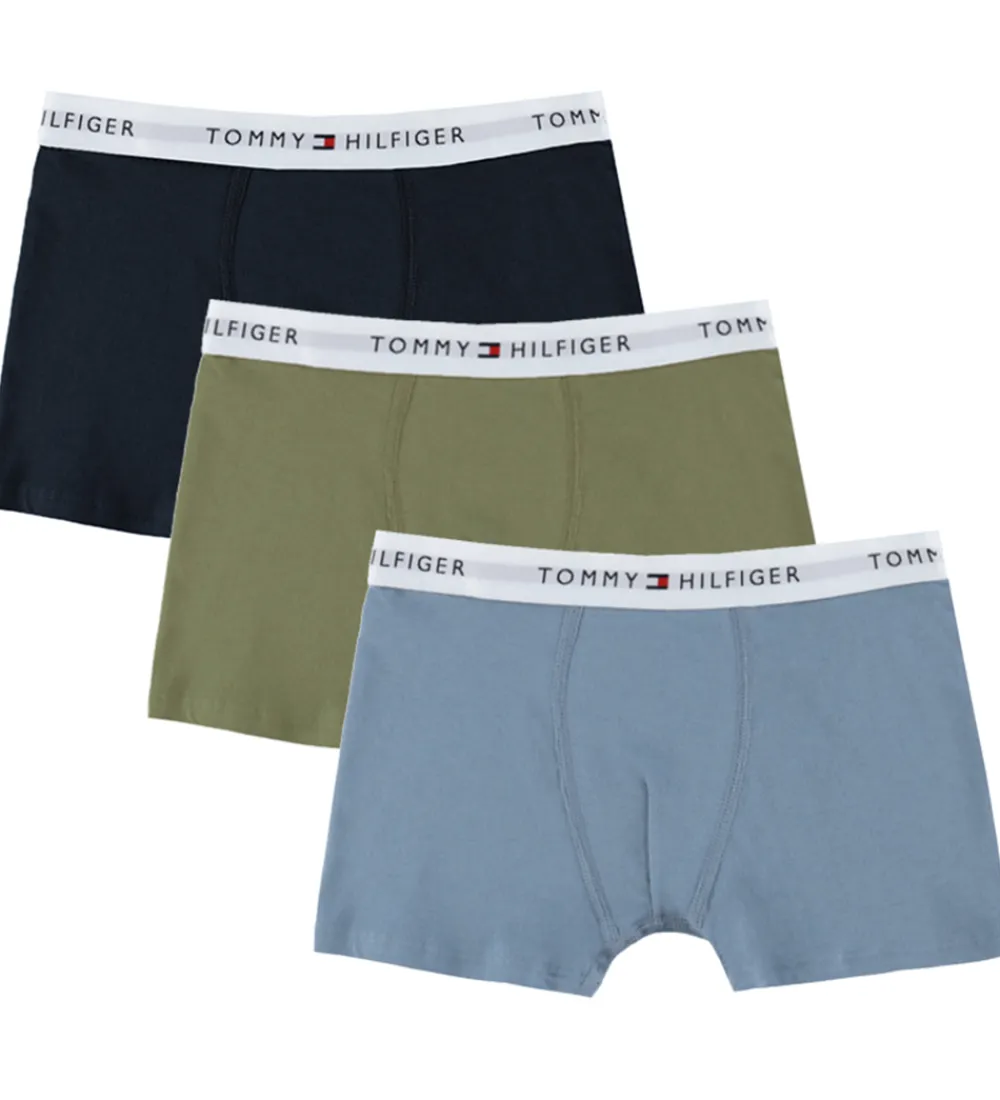Tommy Hilfiger Undertøj*Boxershorts - 3-pak - Brisk Blue/Utility Sage/Des