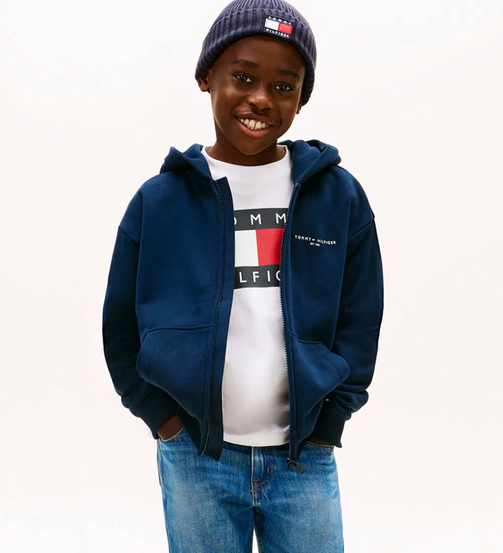 Tommy Hilfiger Cardigans*Cardigan - Mini Corp - Dark Night Navyblue