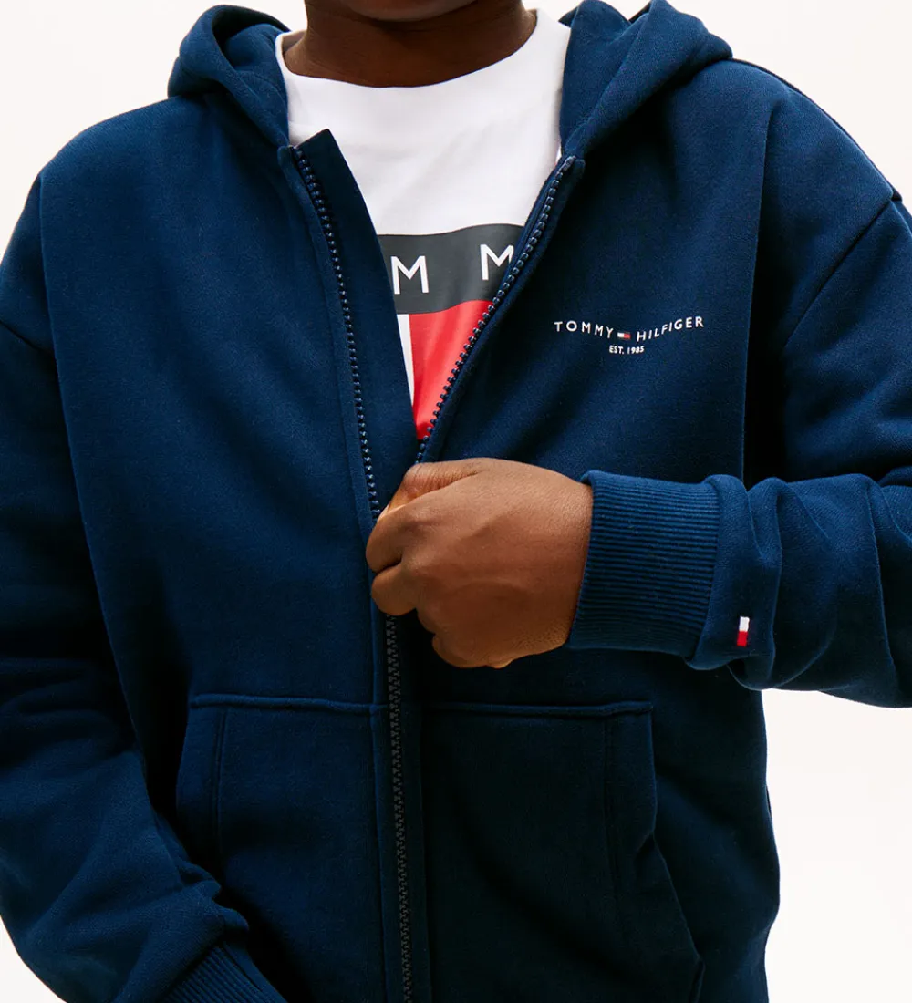 Tommy Hilfiger Cardigans*Cardigan - Mini Corp - Dark Night Navyblue