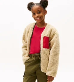 Tommy Hilfiger Fleece*Fleecejakke - Vendbar - Pewter Green/Beige