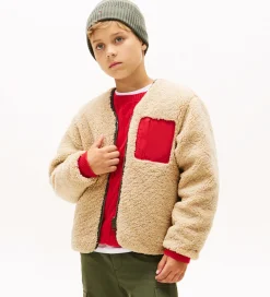 Tommy Hilfiger Fleece*Fleecejakke - Vendbar - Pewter Green/Beige