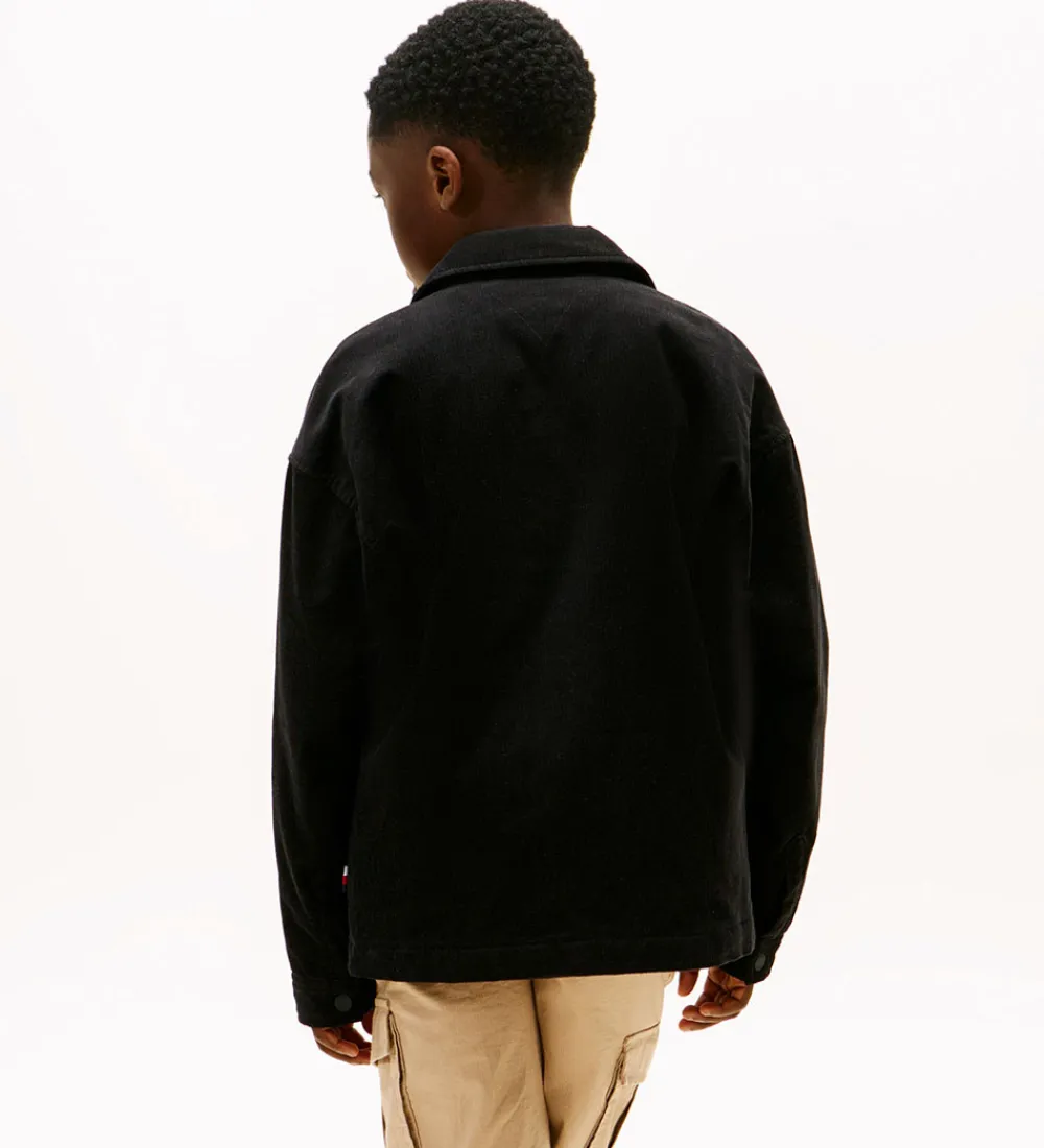 Tommy Hilfiger Skjorter|Konfirmationstøj*Fløjlsjakke - Overshirt - Sort