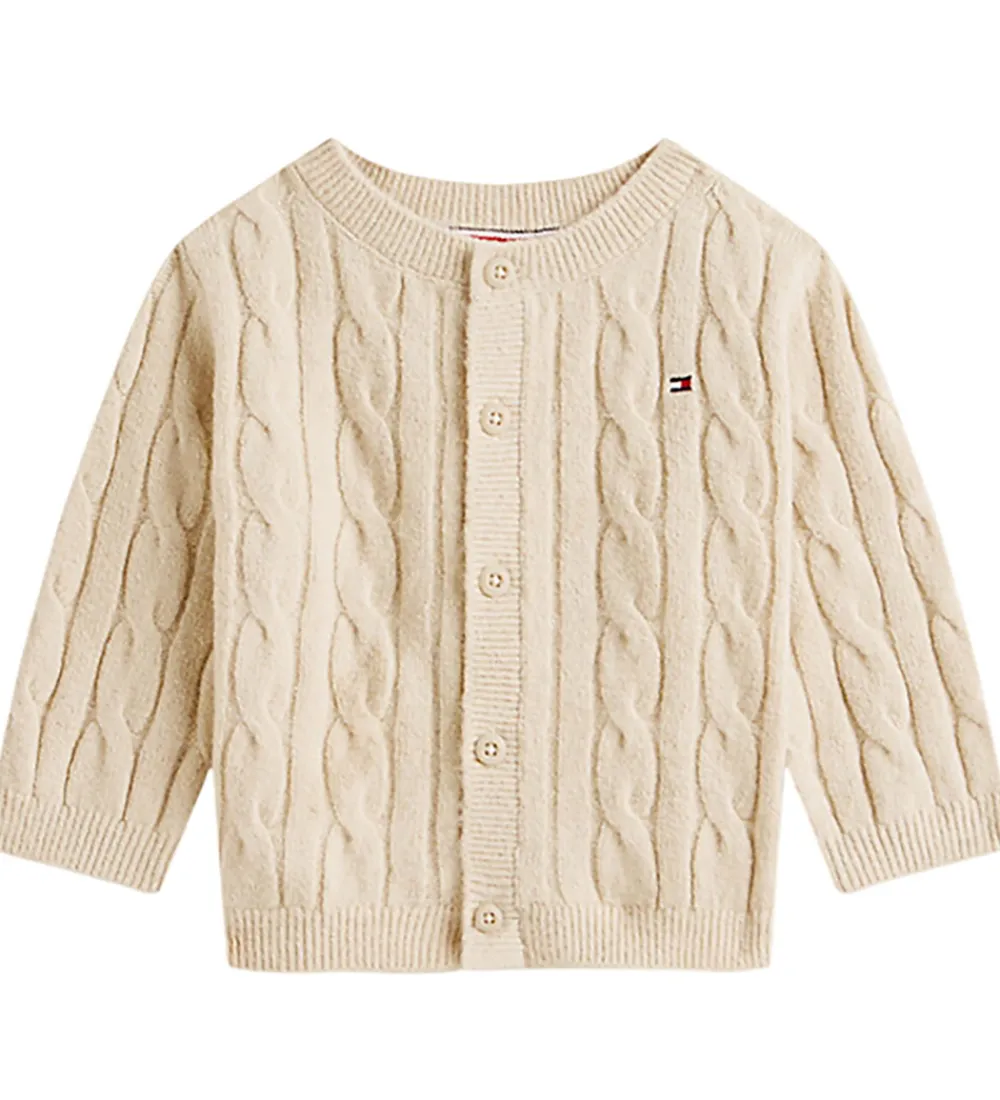 Tommy Hilfiger Cardigans|Bukser Og Jeans*Gaveæske - Bukser/Cardigan/Hue - Strik - Cable -