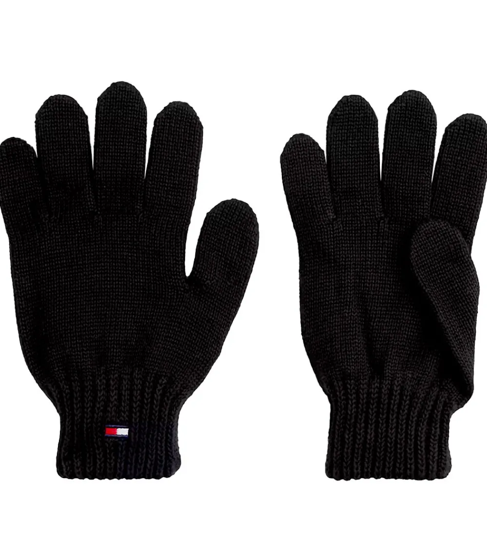 Tommy Hilfiger Handsker Og Luffer*Handsker - Strik - Sort