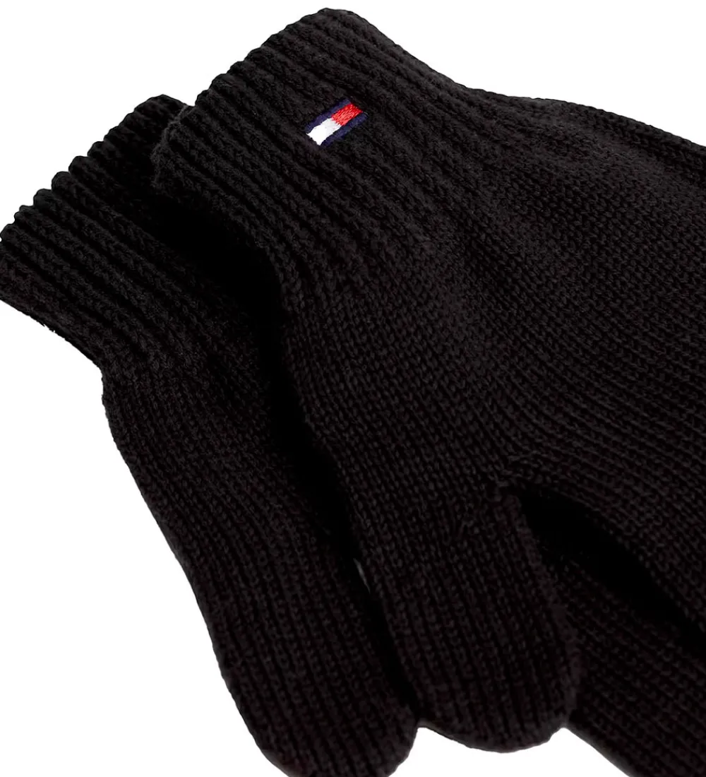 Tommy Hilfiger Handsker Og Luffer*Handsker - Strik - Sort