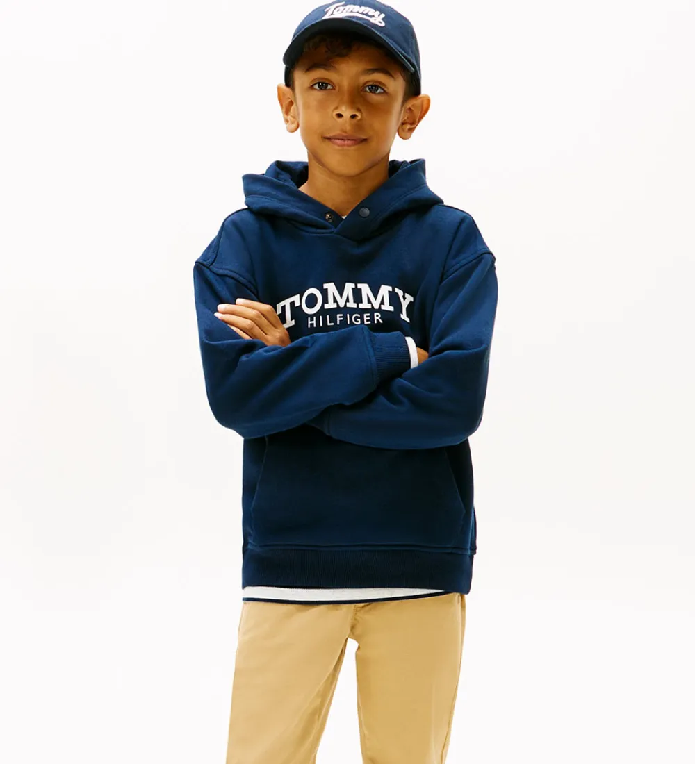 Tommy Hilfiger Hættetrøjer*Hættetrøje - Monotype - Dark Night Navy