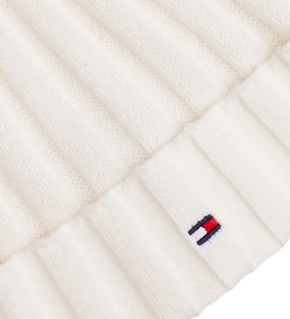 Huer Og Hatte-Tommy Hilfiger Hue - Strik - Ancient White