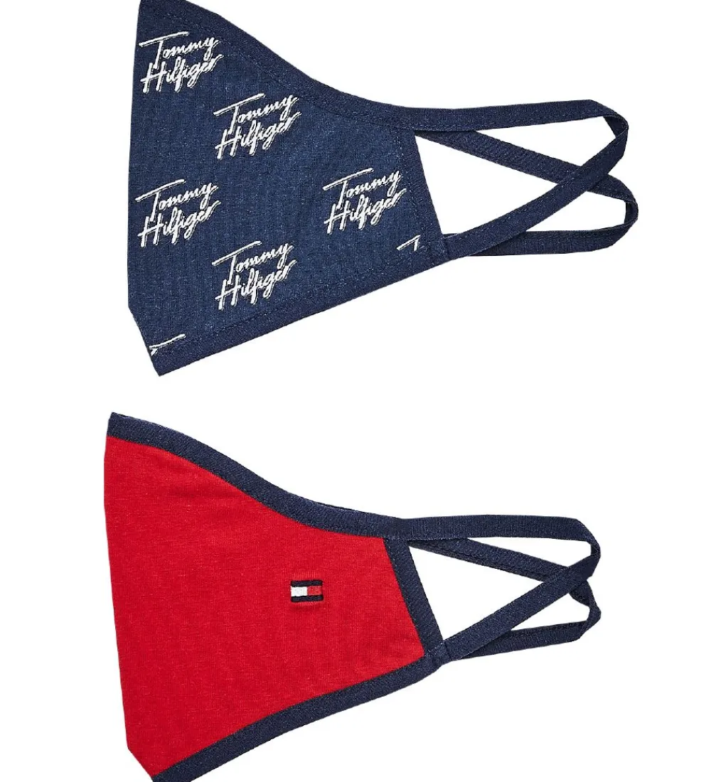 Tommy Hilfiger Mundbind*Mundbind - 2-pak - Navy/Rød