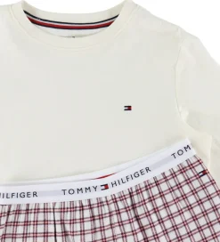 Nattøj-Tommy Hilfiger Nattøj - Ivory Silk/Mini Plaie Ivory
