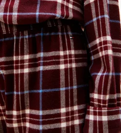 Tommy Hilfiger Nattøj*Nattøj - Straight - Tartan Reiker Burgundyred