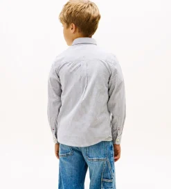 Skjorter|Konfirmationstøj-Tommy Hilfiger Skjorte - Dark Night Navy Stripe