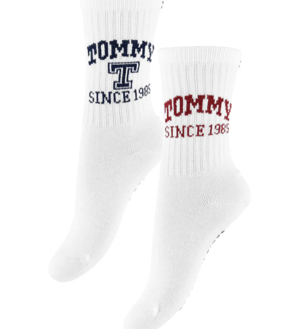 Tommy Hilfiger Strømper*Strømper - 2-pak - Hvid m. Print