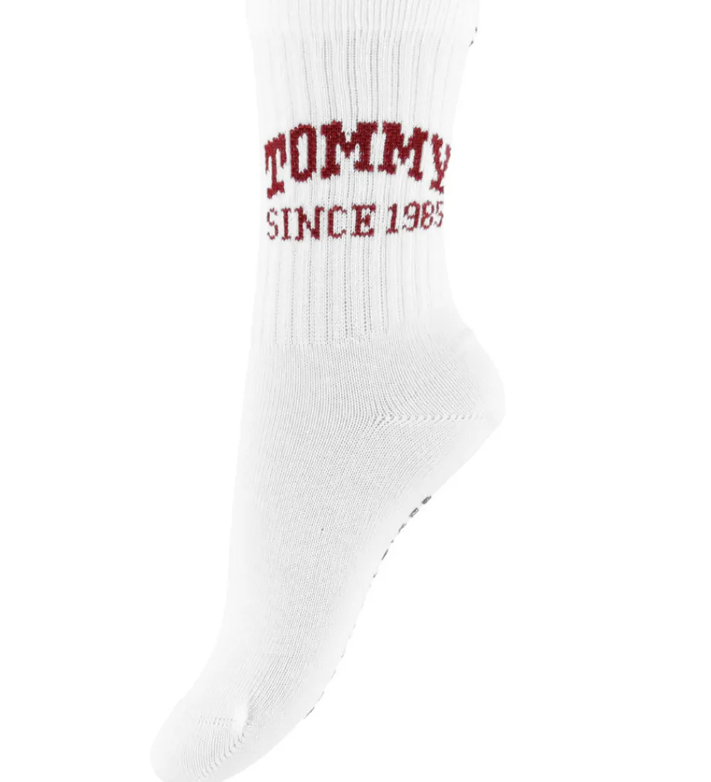 Tommy Hilfiger Strømper*Strømper - 2-pak - Hvid m. Print