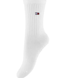 Strømper-Tommy Hilfiger Strømper - 3-pak - Hvid/Navy m. Striber