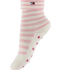 Strømper-Tommy Hilfiger Strømper - 2-pak - Rosa/Hvid