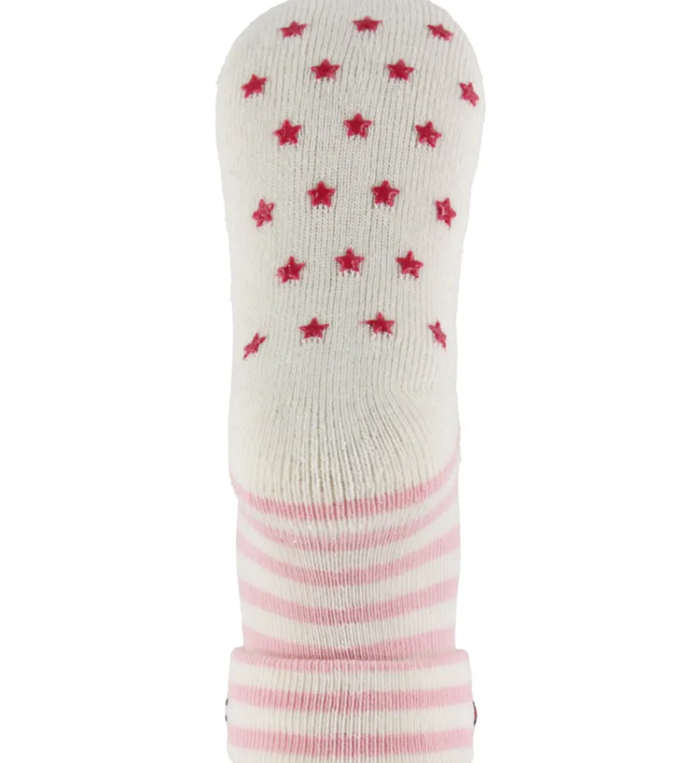Strømper-Tommy Hilfiger Strømper - 2-pak - Rosa/Hvid